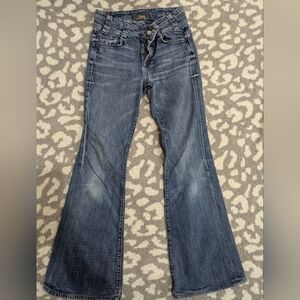 🦋5/25$ 7 For All Mankind Dark Wash Flare Jeans